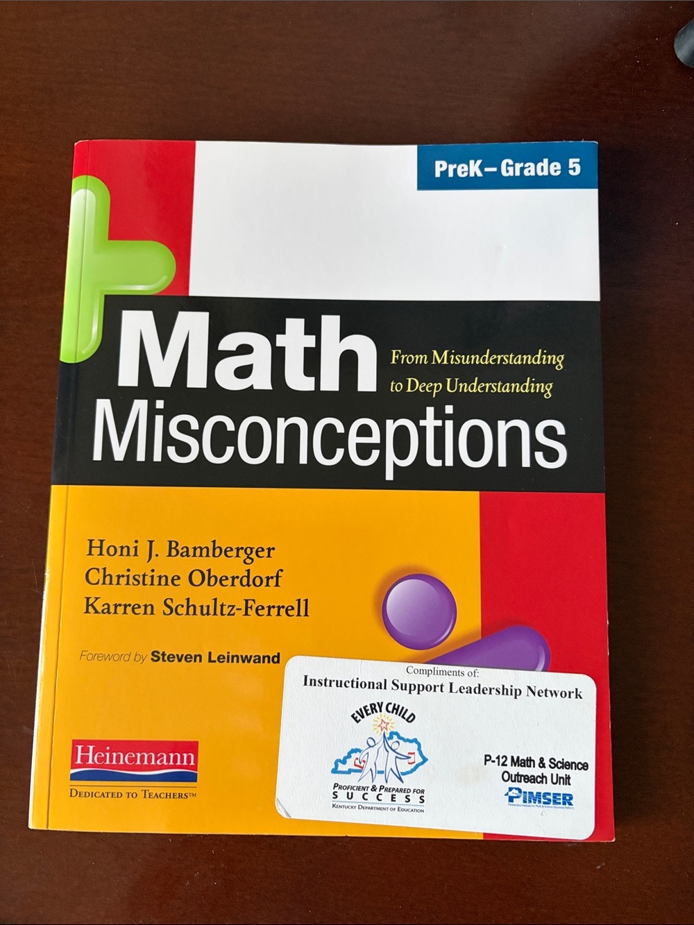Math Misconceptions Book - Yellow/Red Cover